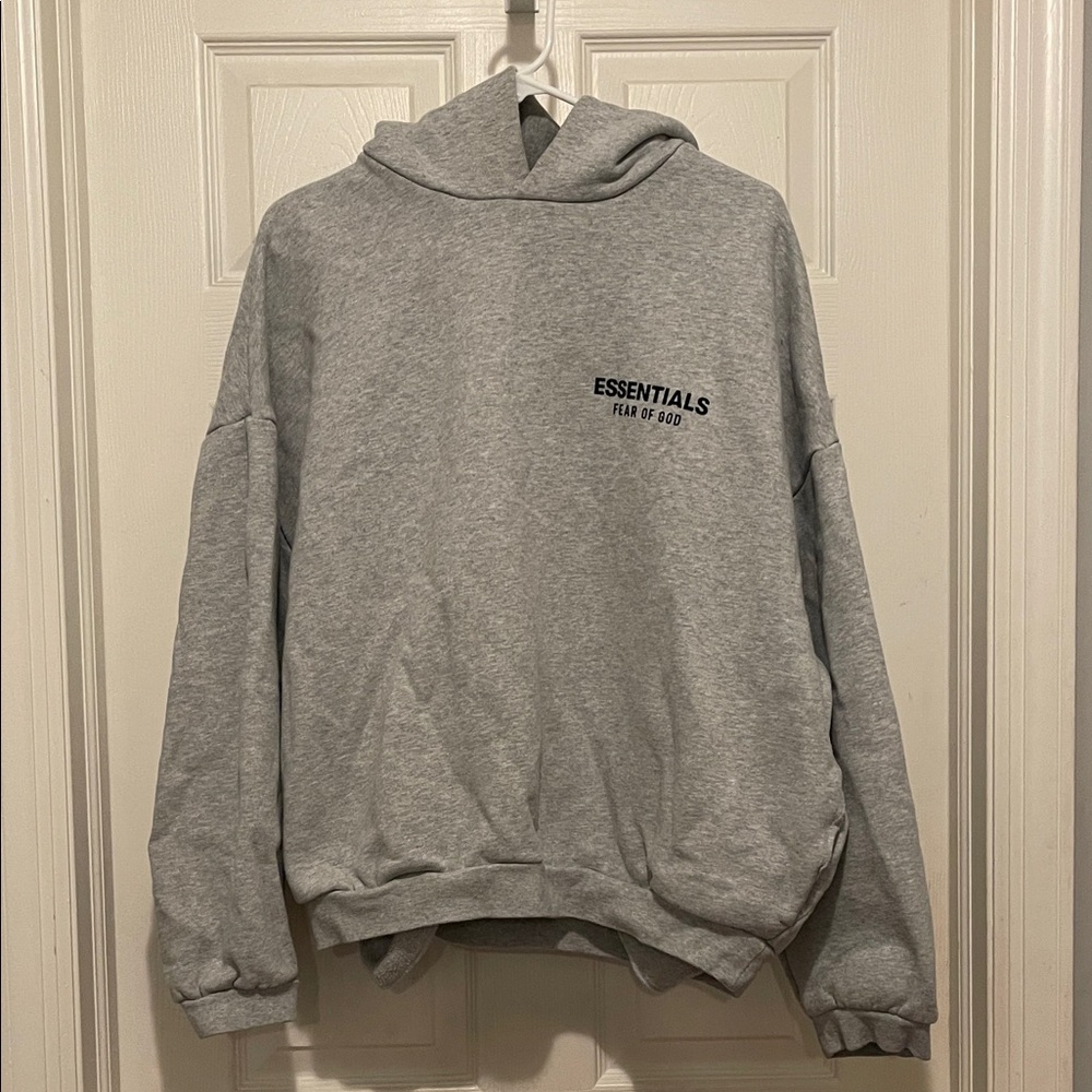Essentials Light Gray Men's Hoodie